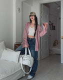 Roin loose fit spring check shirt