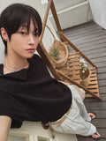 Uke Shoulder Henley Neck Muscle Fit Half Knit