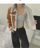 Lovely Casual Crop Duffle Full Fur Mustang