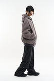 Bluff incision bio hooded zip-up jumper