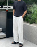 Ribbed Span Henley Neck Knit