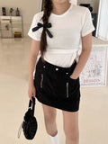 Lande Zipper Mini Skirt