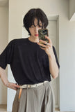 Summer cooling round short sleeve t-shirt
