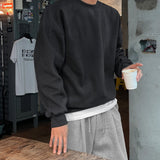 Pebble brushed incision sweatshirt