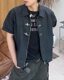 Sedon buckle check shirt jacket
