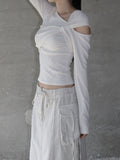 Art Knot One-Shoulder Tee