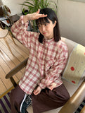 [unisex] Umika Linkle Check Over Shirt