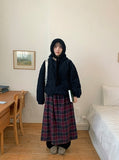 Deneki Fleece Quilting Hood Zip-Up Jumper