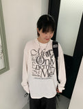 [unisex] Burden lettering knit long sleeve tee