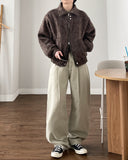 Niel Peach Cotton Wide Pants