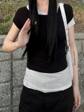 Layered Contrast Tee