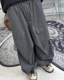 Rapio Rivet Balloon Cotton Pants