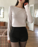 [U-BASIC] Glee Basic Brushed Boat Neck Long Sleeve