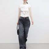 (Unisex) Tween Washing Denim Pants