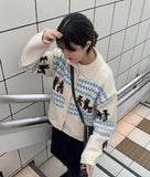 Tomoki Cowichan Wool Knit Cardigan