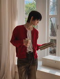 Flat Damage Knit Cardigan