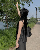 Mob Raw Denim Sleeveless Set-Up