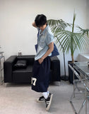 Salt Two-Pocket Washed Denim Short Sleeve Shirt