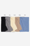 Soft ribbed knit muffler