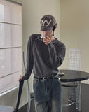 Coldy Waffle Shoulder Zip-Up T-shirt