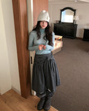 [U-BASIC/wool 30%] Mate Tencel Polar Long Sleeve