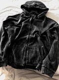 Pigment Washing Hood Zip-Up