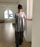 Dason Henley Neck Short Sleeve One Piece