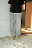 French Stitch Embroidered Sweatpants