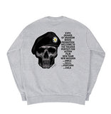 【Expend4bles X GRAVER】Back Skull Chart Sweatshirt