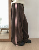 Remo fleece track wide pants