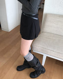 Teti Slit Layered Skirt-Pants