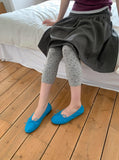 Neo Flower Button Three Quarter Leggings Pants
