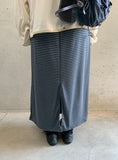 Tuque Stripe Banding Long Skirt