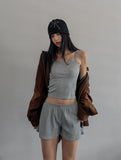 Rio High Neck Button Suede Jacket