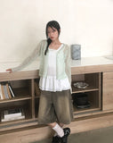 Flan Summer See-through Dot Cardigan
