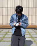 Biker Washed Denim Jacket