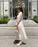 Winned High Neck Satin Sleeveless One Piece (Strap Set)