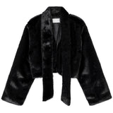 Evie scarf fur shearling jacket