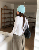 Minute Dot U-Neck Long Sleeve Cardigan