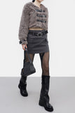 Literhan buckle fur jacket