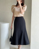Leyo Mermaid Banding Long Skirt