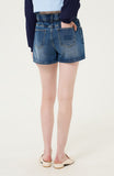 Flower Half Denim Pants