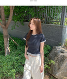 High Quality Layered Plain Slim Short Sleeve T-shirt