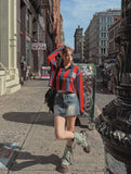 Ant Row Washing Denim Mini Skirt
