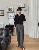 Slap V-neck half t-shirt