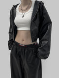 Leaguer Hooded Leather Jumper