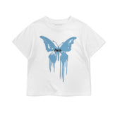 BUTTERFLY GOTH CROP TEE