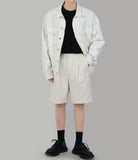 Oversize denim jacket White