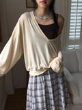 Luije Summer Check Shirring Flower Midi Banding Skirt