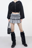 Veona Velvet Hooded Zip-Up